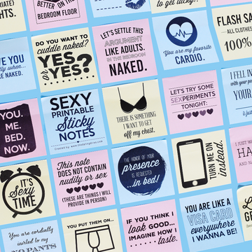 Printed Sexy Sticky Notes