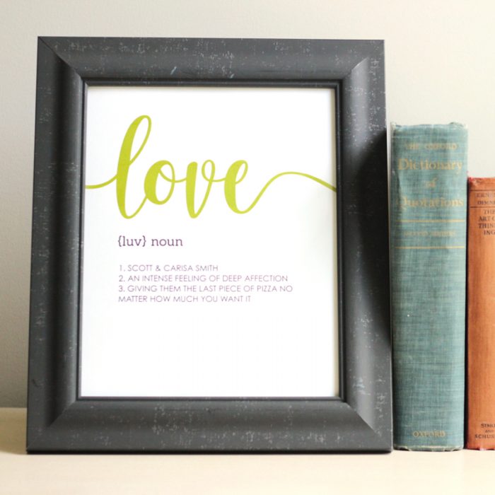 Personalized Love Prints