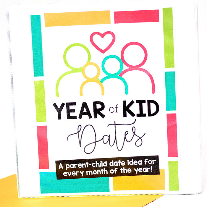 Year of Dates for Kids Binder Covers